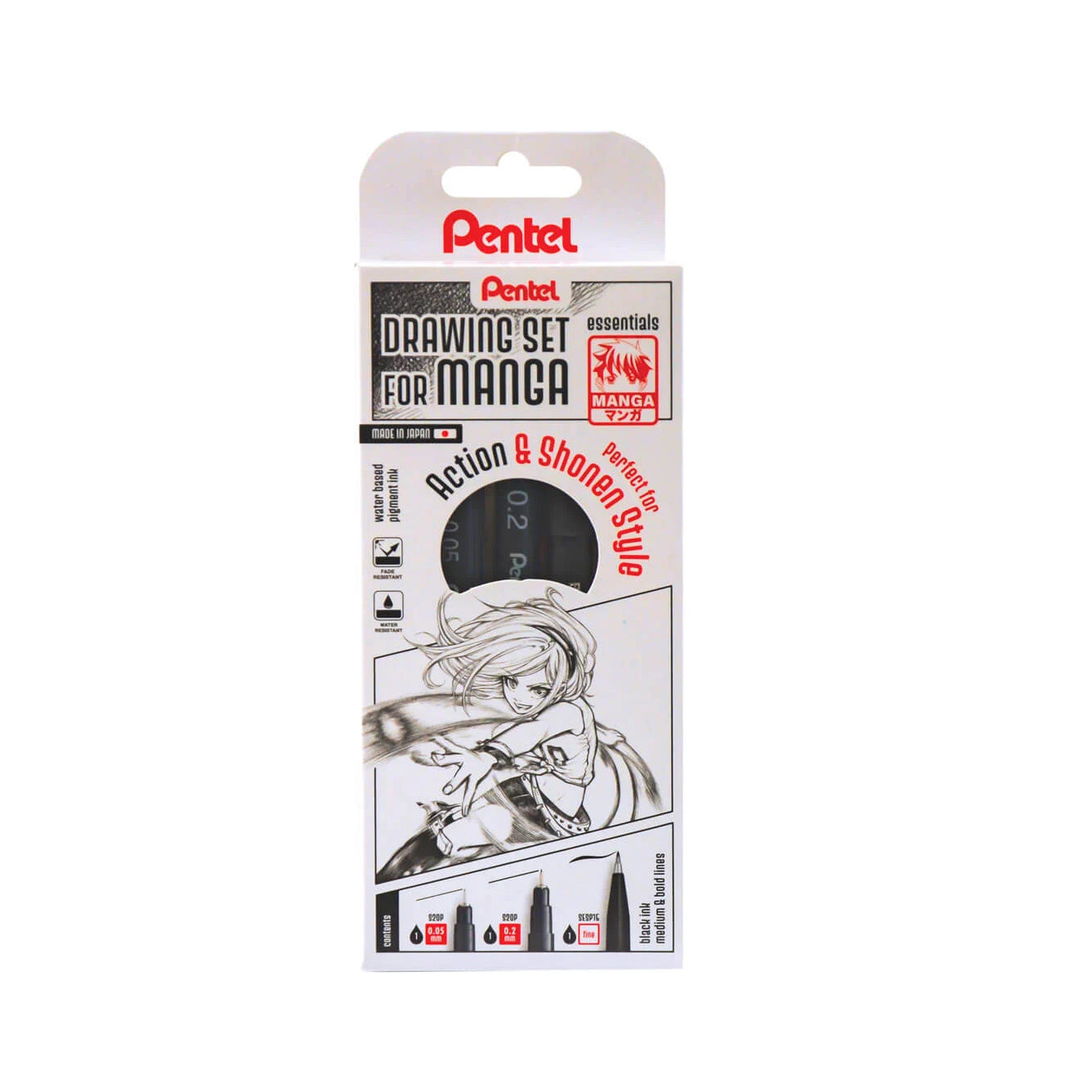 Pentel Manga Drawing Set