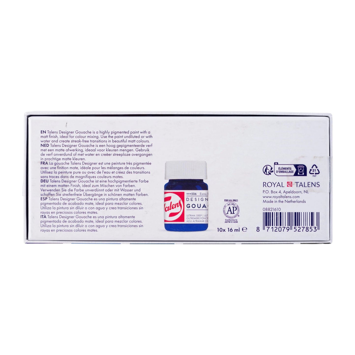 Talens Gouache Extra Fine set 10 x 16 ml bottles (special offer)