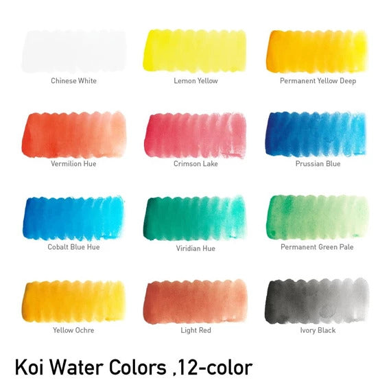 Sakura Koi Watercolour Pocket Field Box Set of 12 (special offer)