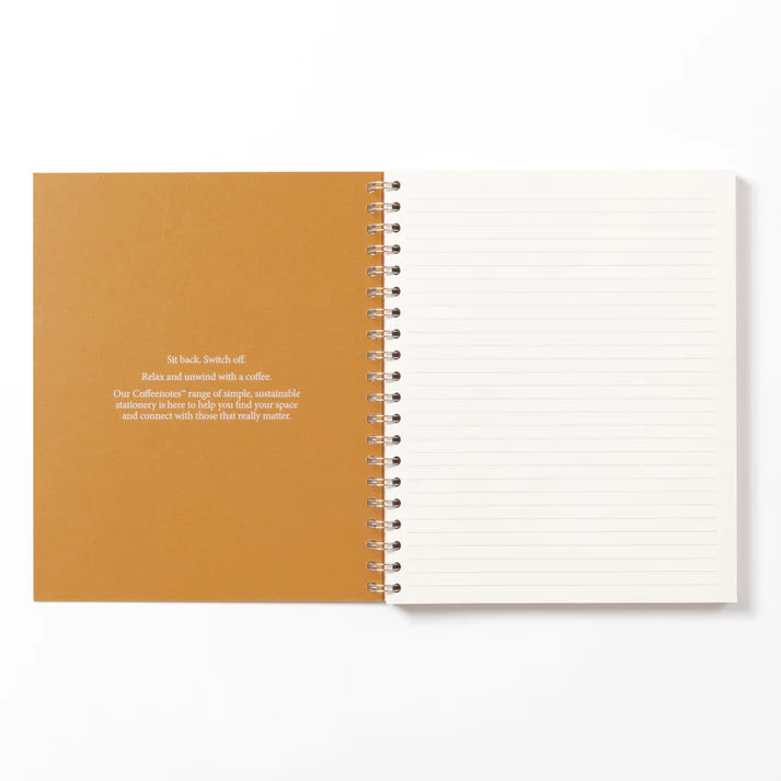 Coffeenotes Lined Wirebound Notebook