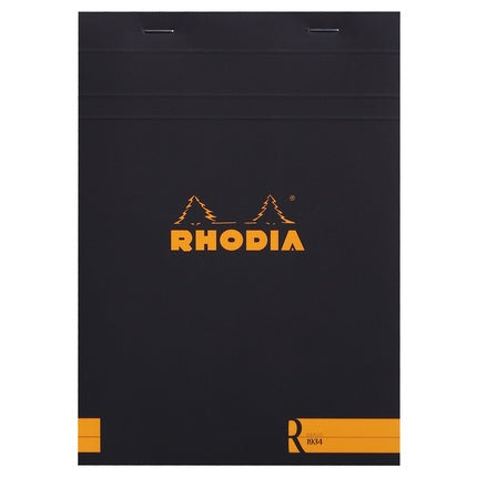 Rhodia Stapled Lined Notepad with Ivory Paper