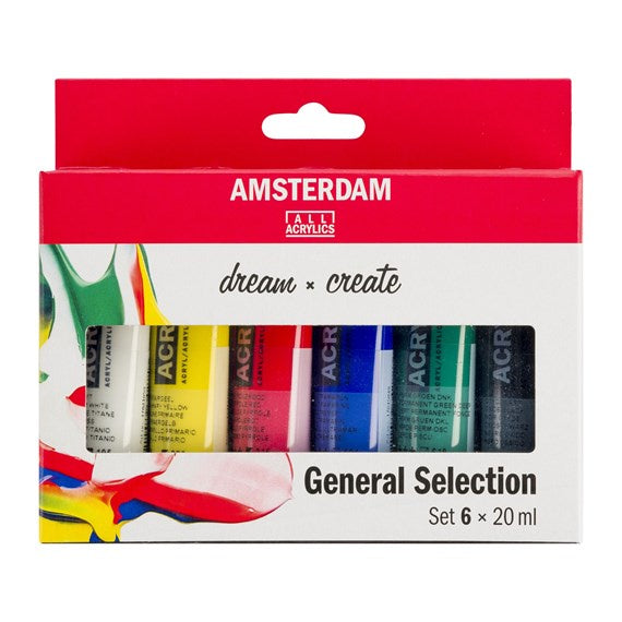 Amsterdam Standard Acrylic Paint Set 6x20ml