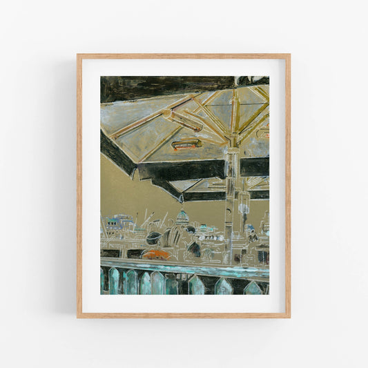Cafe at the Southbank Print