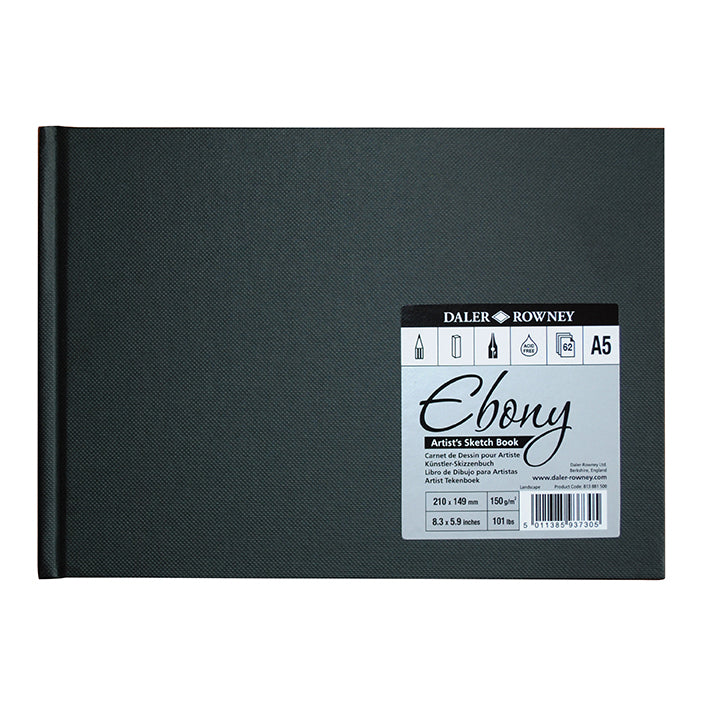 Ebony Hardback Sketchbook 160gsm