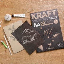 Clairfontaine Brown & Black Kraft Pad