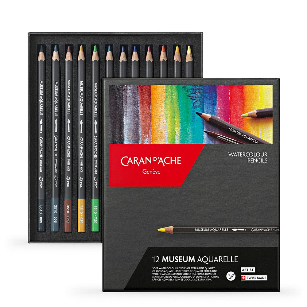 Caran D'Ache Museum Aquarelle Set of 12 (Special Offer)