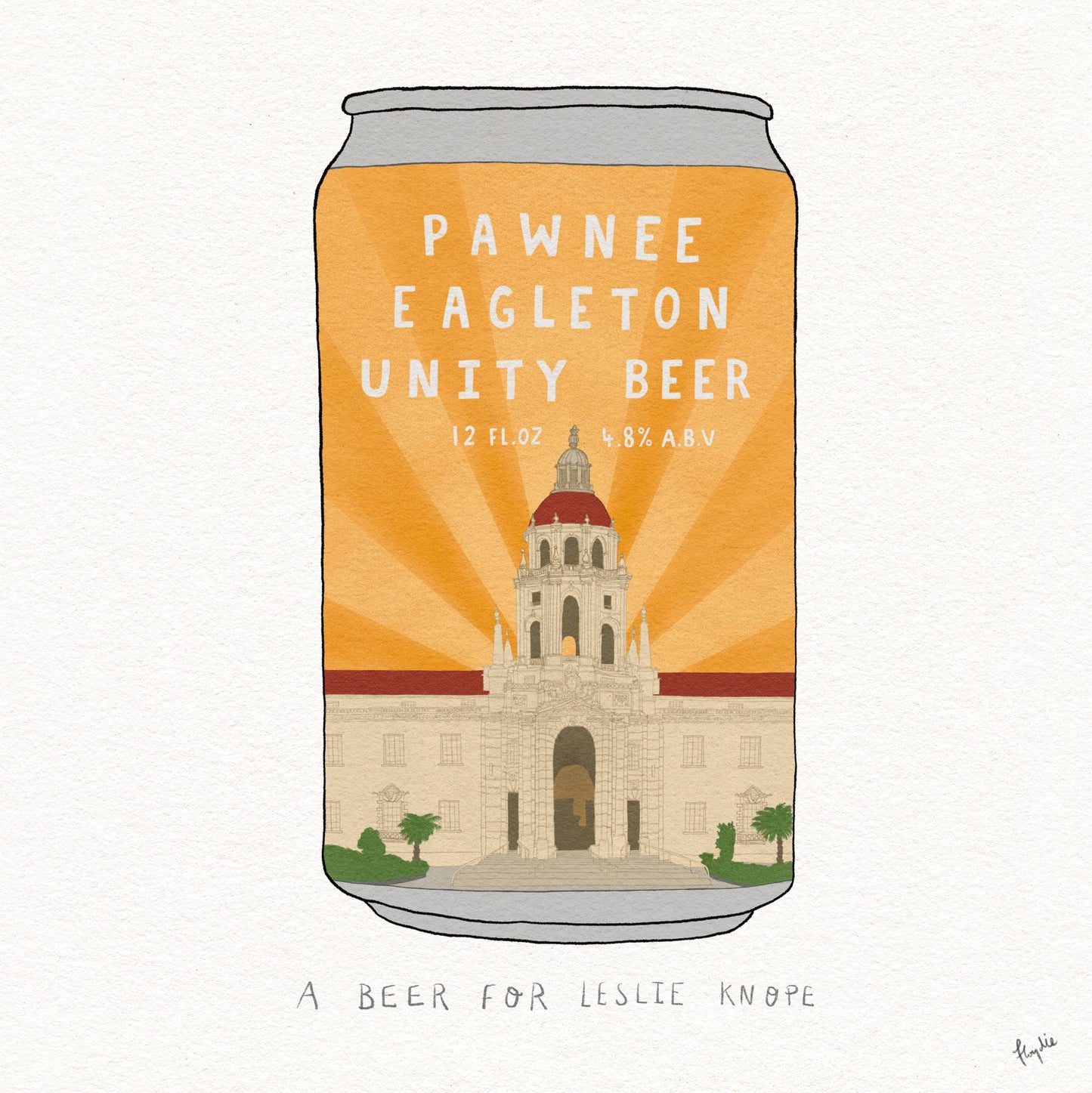 A Beer for Leslie Knope Print