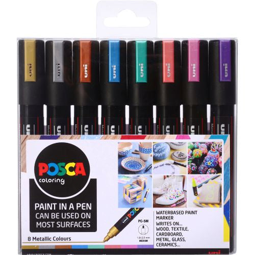 POSCA Marker Medium PC-5M Metallic Set