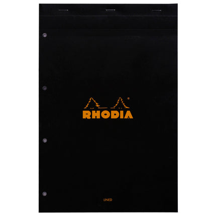 Rhodia A4 Ruled Pad with Punched Holes