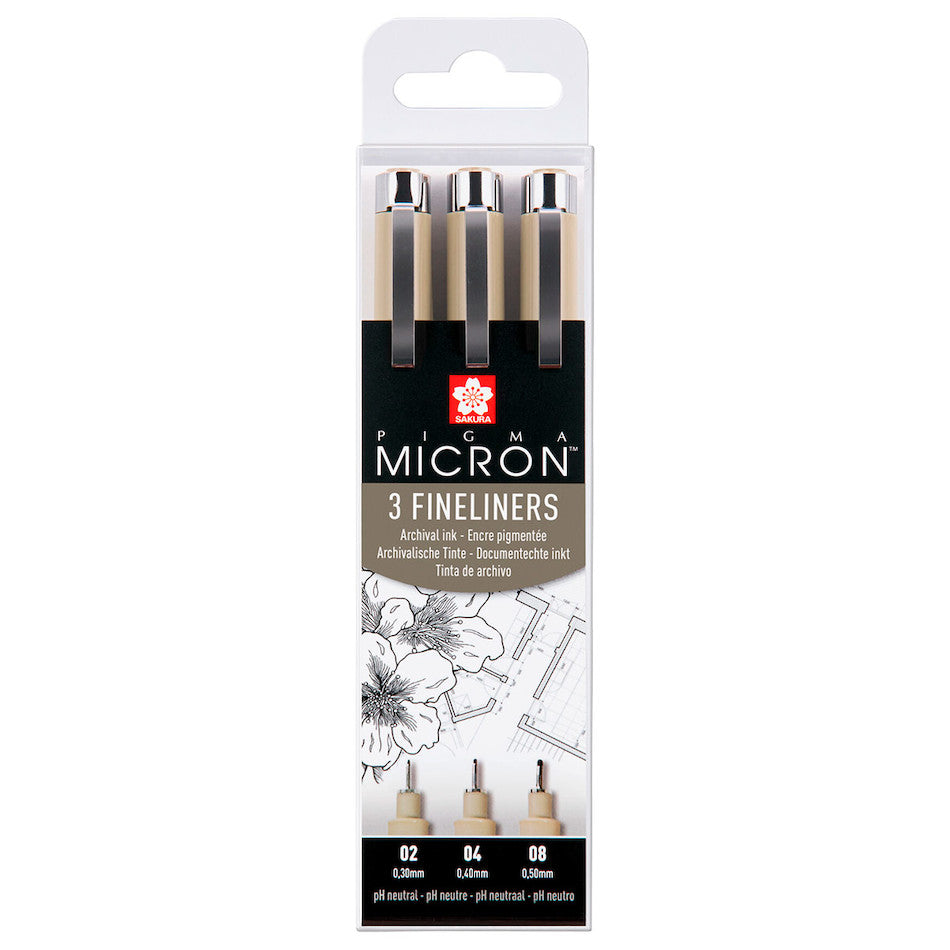 Sakura Micron Fineliner Set of 3 (Special Offer)