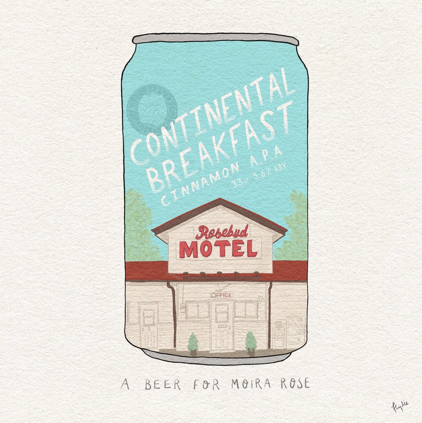 A Beer for Moira Rose Print