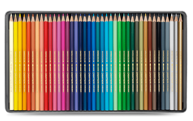 Caran D'Ache Swisscolor Water-Soluble Colour Pencils
