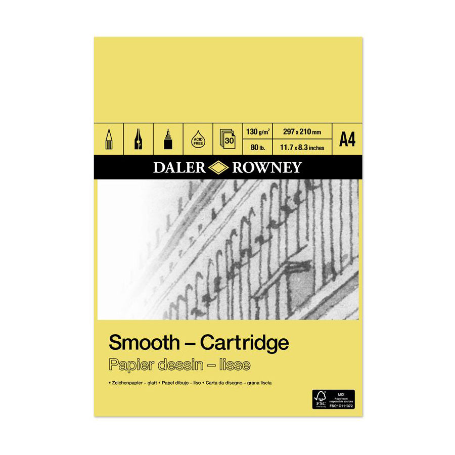 Daler-Rowney Smooth Cartridge Pad 130gsm