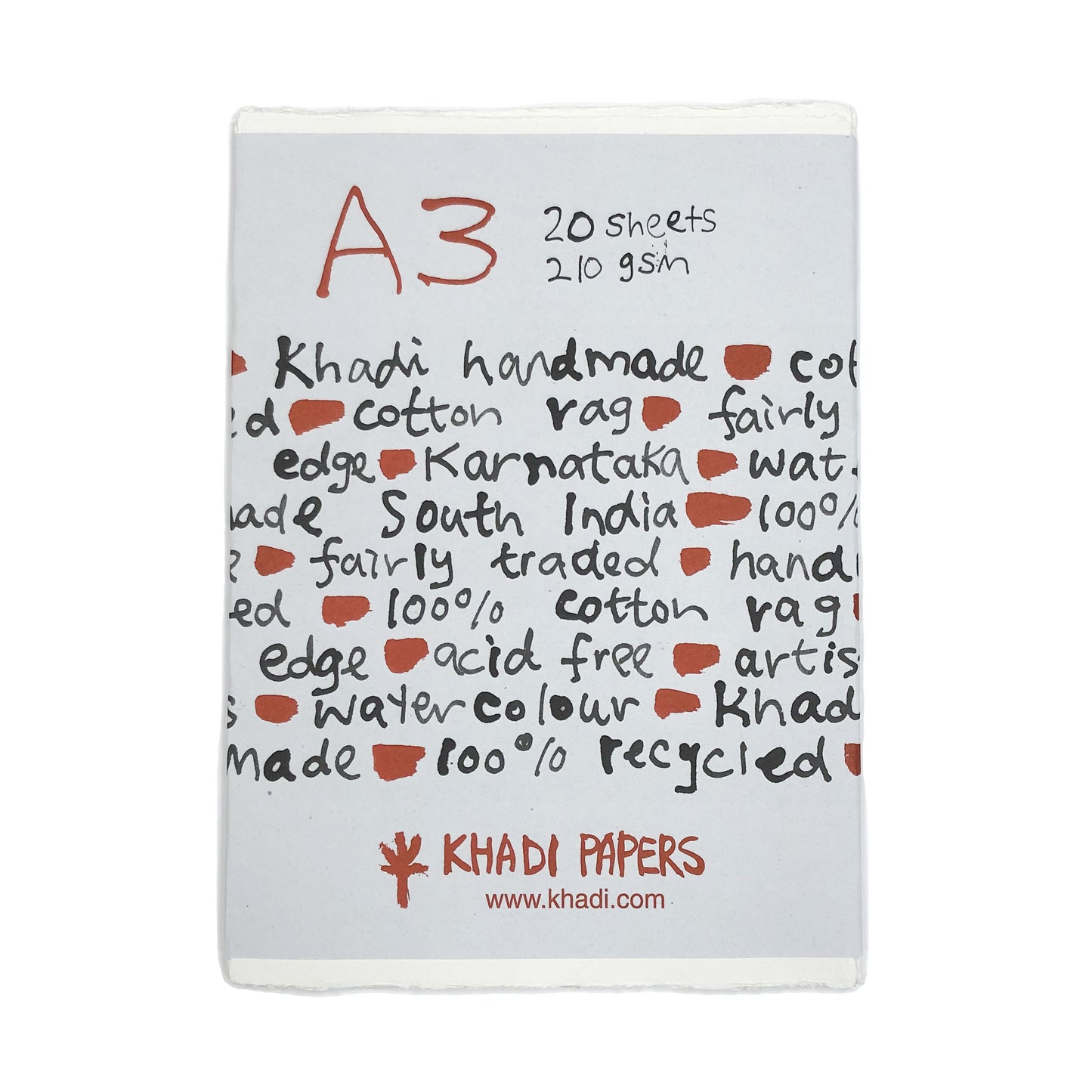 Khadi White Rag Paper Pack
