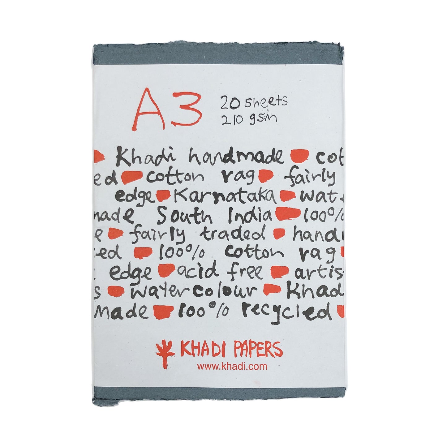 Khadi Grey Coloured Paper Pack
