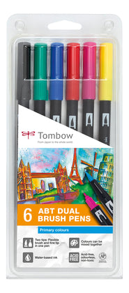 Tombow Abt Brush Pen Set of 6