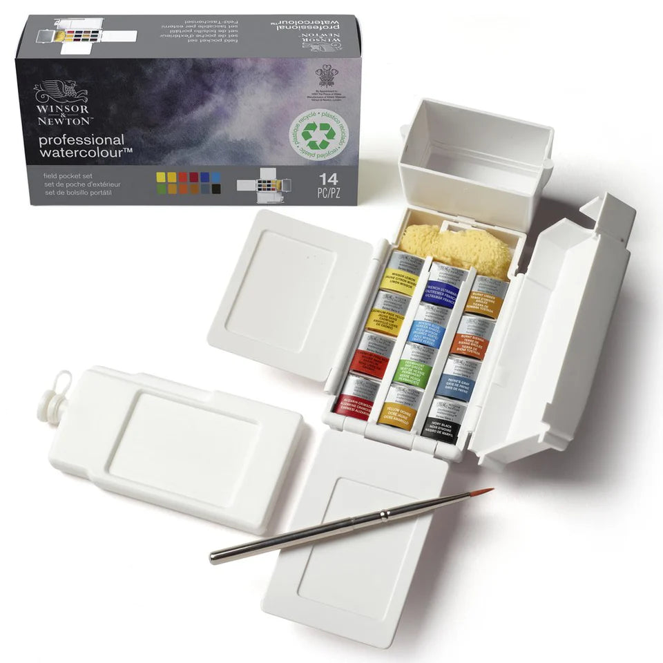 W&N Professional Watercolour Half Pan Field Pocket Set