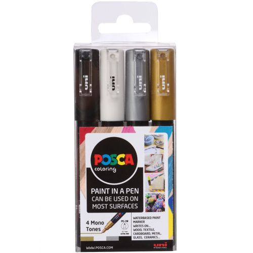 POSCA Marker Extra Fine PC-1M Mono Set