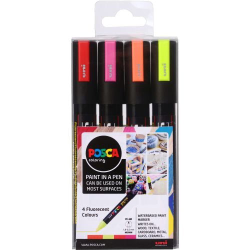 POSCA Marker Medium PC-5M Fluorescent Set