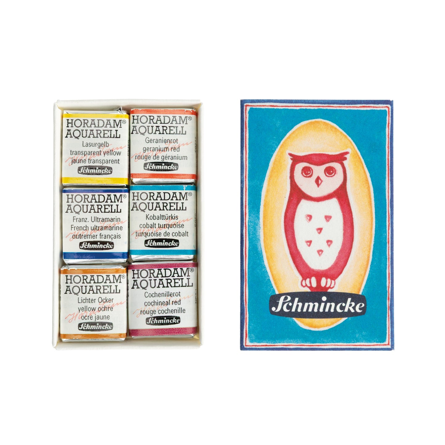 HORADAM Aquarell Matchbox Set of 6 x Half Pans