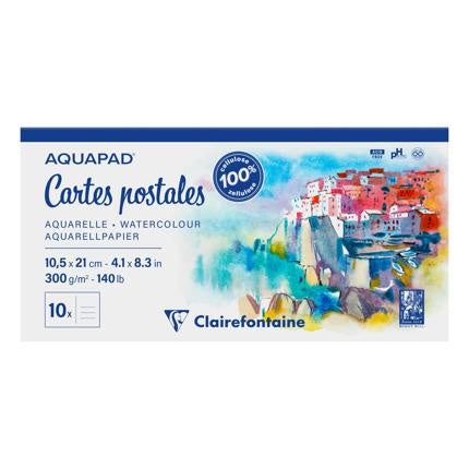 Clairefontaine Aquapad Watercolour Postcard Pad