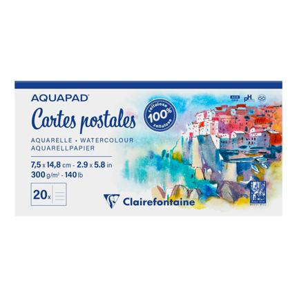 Clairefontaine Aquapad Watercolour Postcard Pad