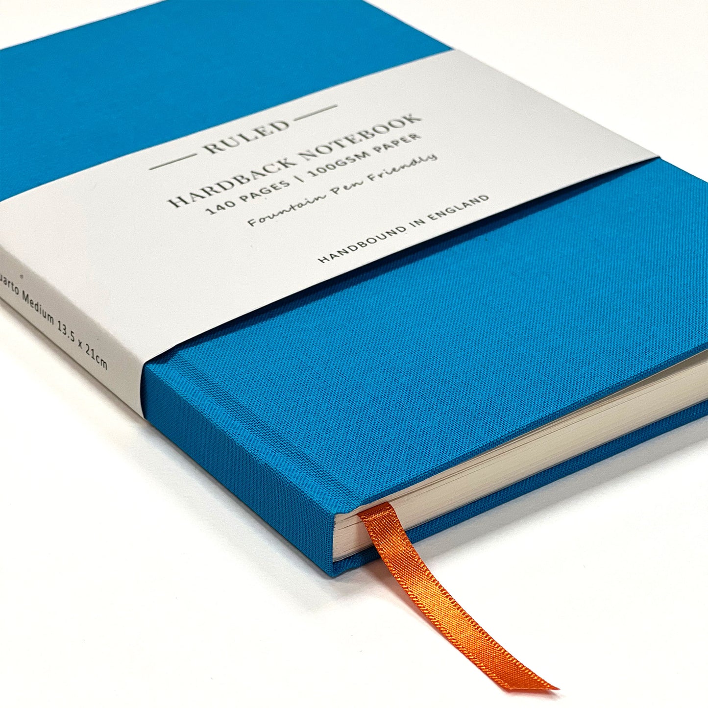 Quarto Medium Clothbound Lined Notebook