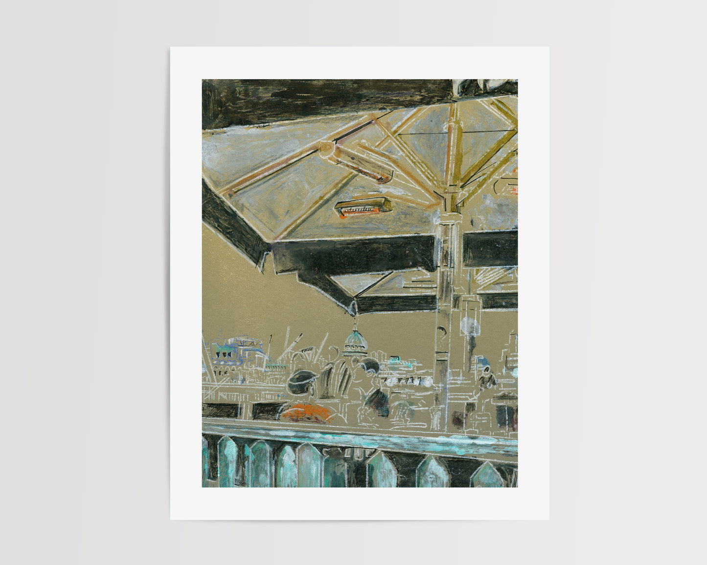 Cafe at the Southbank Print