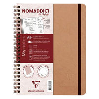 Nomaddict Spiral Lined Notebook A5+