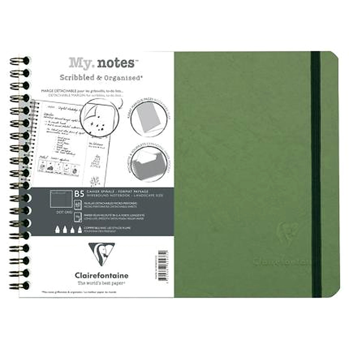 
Nomaddict Spiral Dotted Notebook B5 Landscape