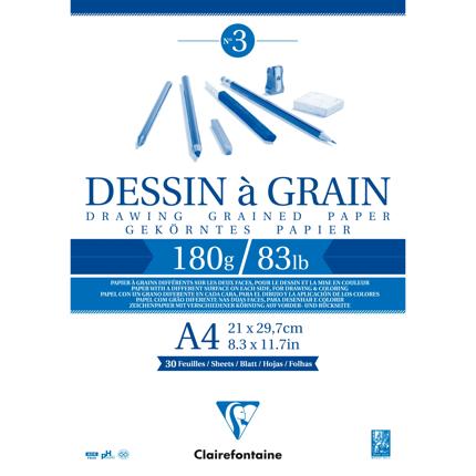 Clairefontaine Dessin à Grain Pad 180gsm