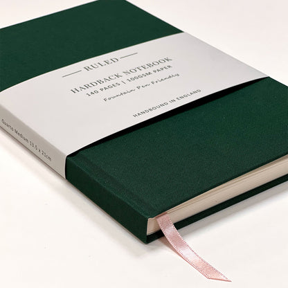 Quarto Medium Clothbound Lined Notebook