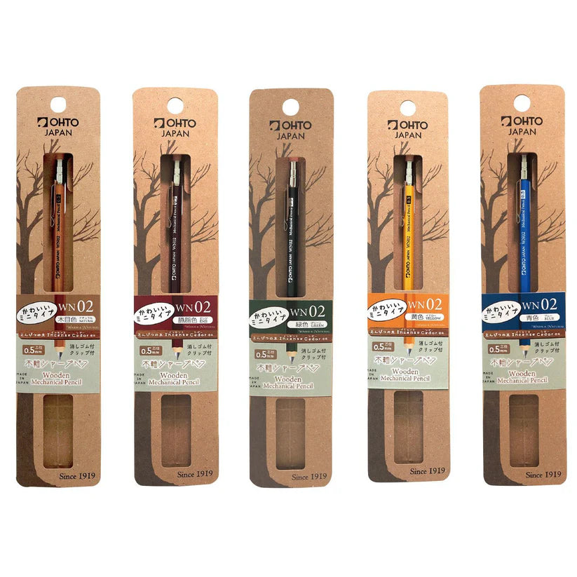 OHTO Mini Wooden Mechanical Pencil