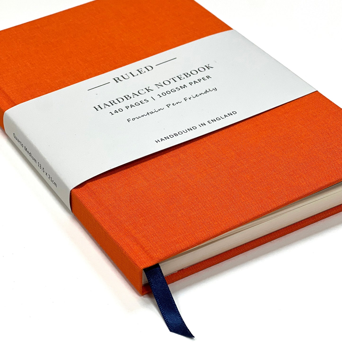 Quarto Medium Clothbound Lined Notebook