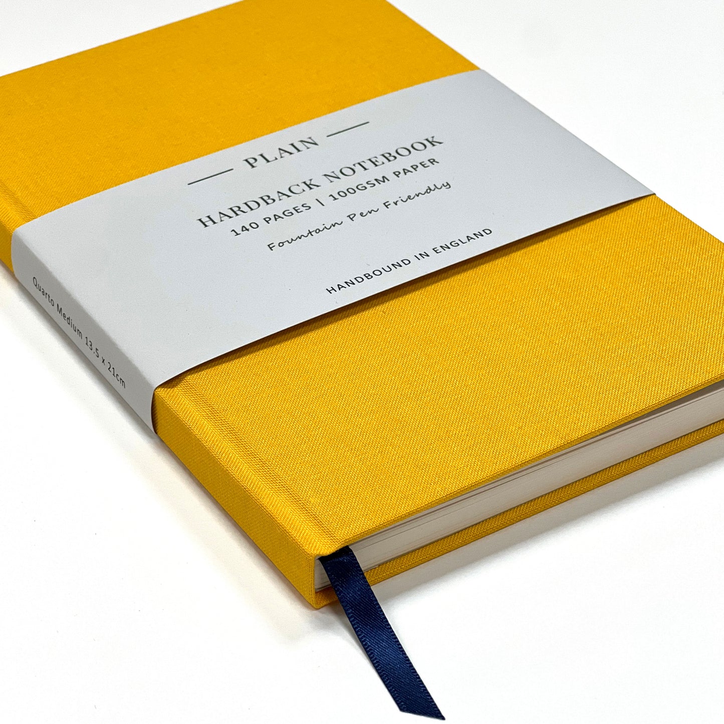 Quarto Medium Clothbound Plain Notebook