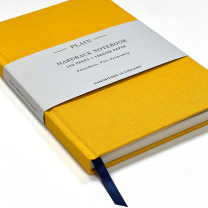 Quarto Medium Clothbound Plain Notebook