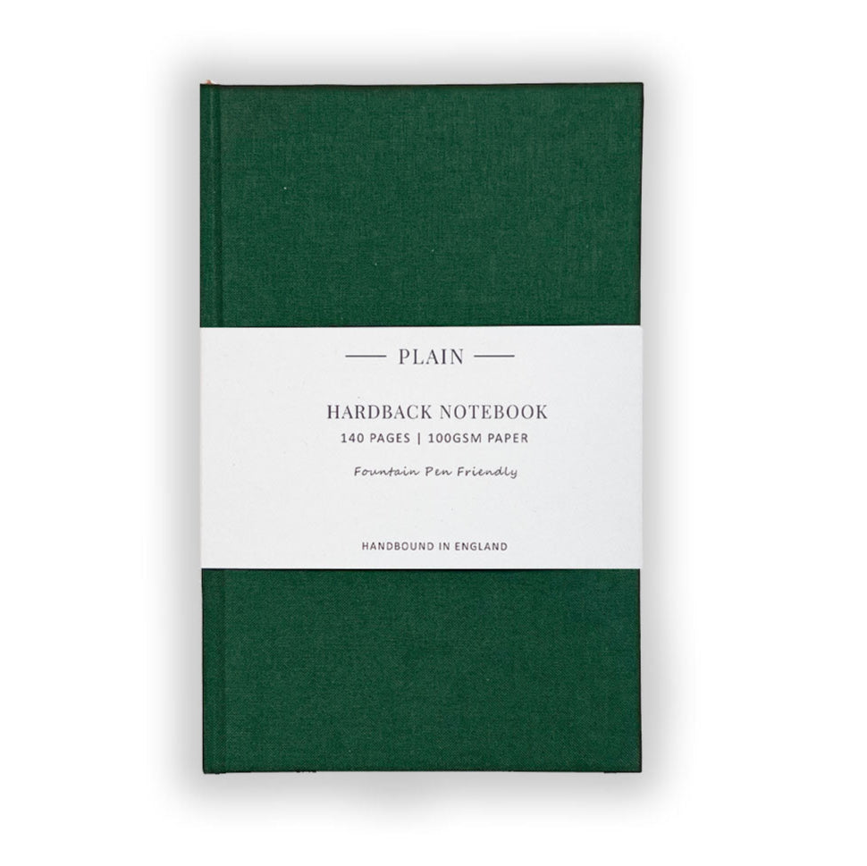 Quarto Medium Clothbound Plain Notebook