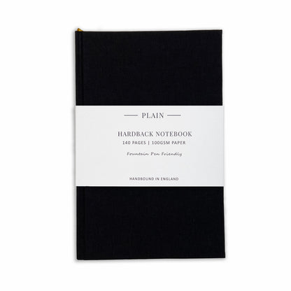 Quarto Medium Clothbound Plain Notebook
