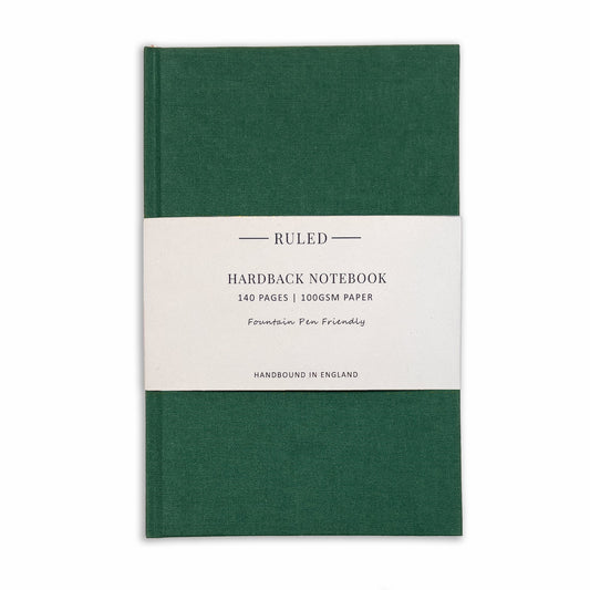 Quarto Medium Clothbound Lined Notebook