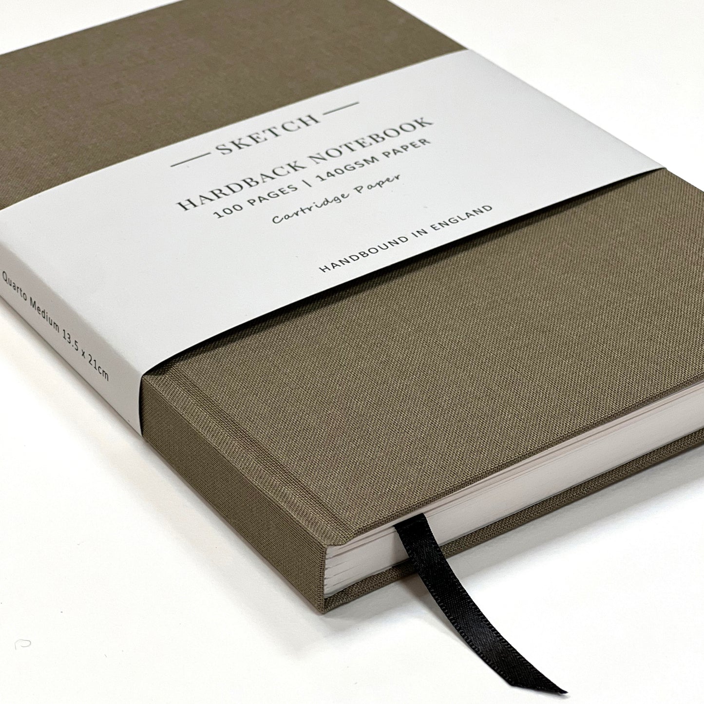 Quarto Medium Clothbound Plain Sketchbook