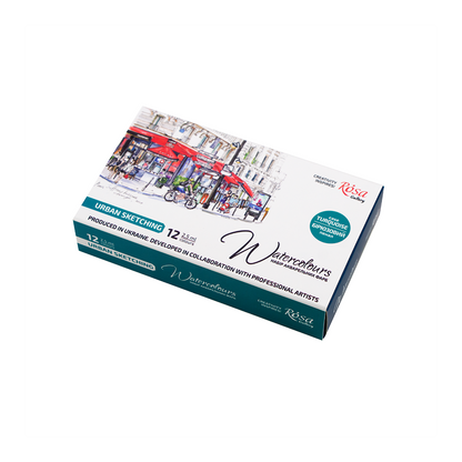 Rosa Gallery Artist's Watercolour Urban Set of 12