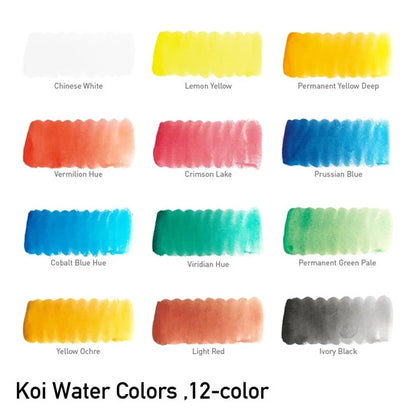 Sakura Koi Watercolour Pocket Field Box Set of 12 (special offer)