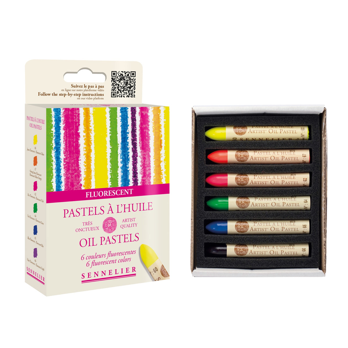 
Sennelier Oil Pastel Set Fluorescent