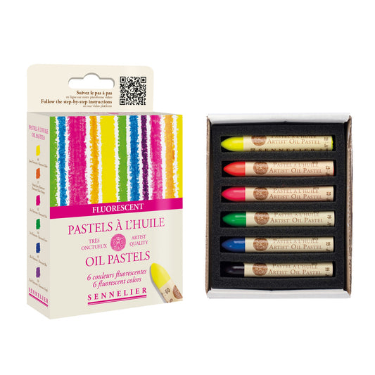 Sennelier Oil Pastel Set Fluorescent