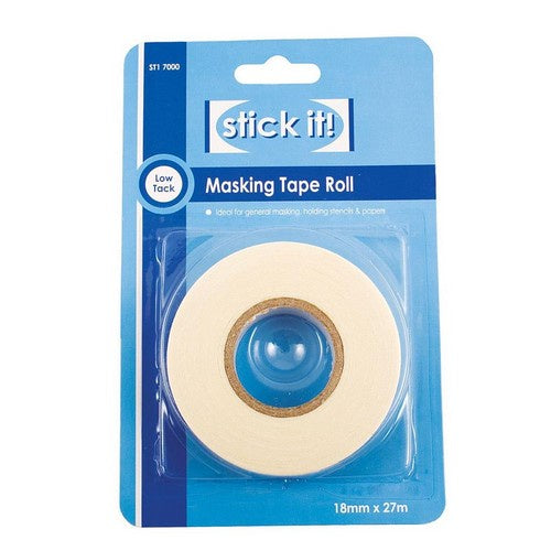 Stick It Low Tack Masking Tape 18mm x 27m