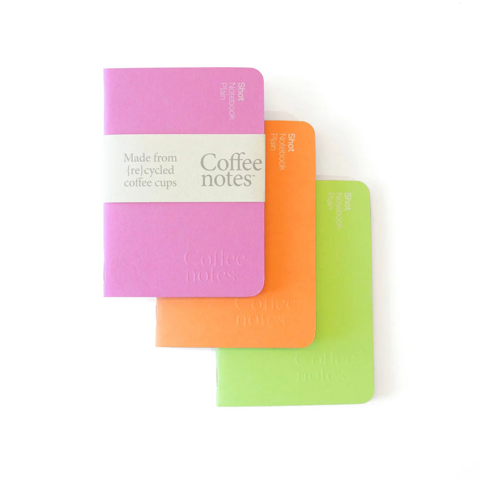 CoffeeNotes Plain Shot Notebooks