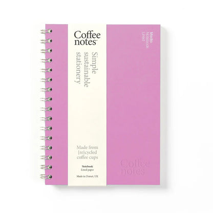 Coffeenotes Lined Wirebound Notebook