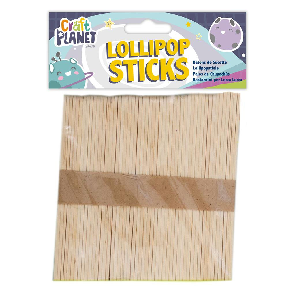 Lollipop Sticks Natural (Approx 50)