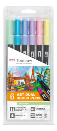 Tombow Abt Brush Pen Set of 6