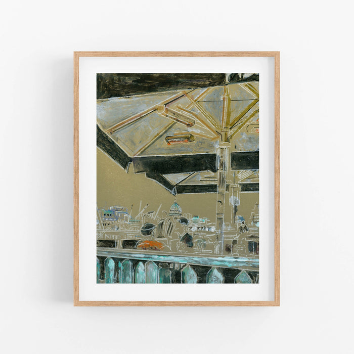 Cafe at the Southbank Print